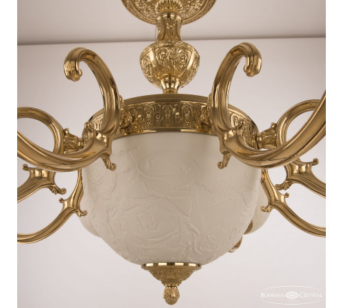 Подвесная люстра Bohemia Ivele Crystal Verona 72213P/8/210 G P1 U Rose