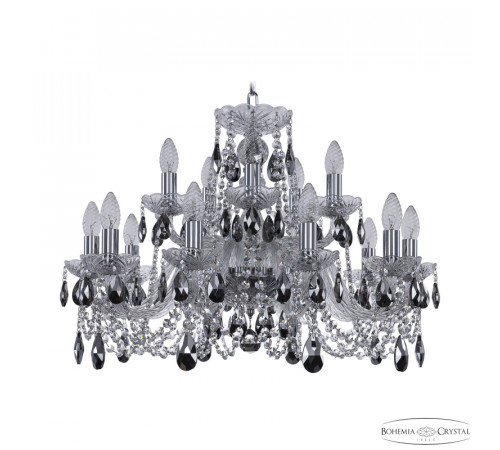 Подвесная люстра Bohemia Ivele Crystal 1402/10+5/240 Ni K781 Подвесная люстра Bohemia Ivele Crystal 1402/10+5/240 Ni K781
