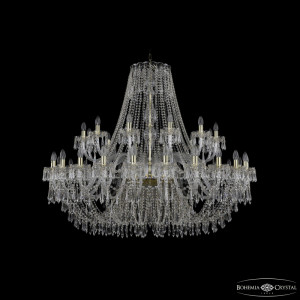 Подвесная люстра Bohemia Ivele Crystal 1403/24+12/530 G