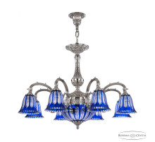 Подвесная люстра Bohemia Ivele Crystal Verona 72109P/8/210 Ni P2 D Clear-Blue/H-1H