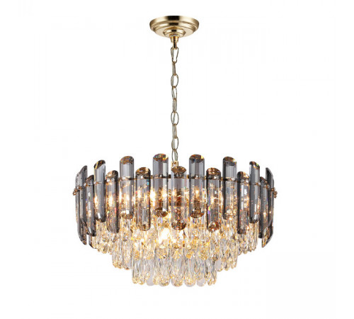 Подвесная люстра Lumien Hall Iterri LH0061/10P-GD-SMK-CL Подвесная люстра Lumien Hall Iterri LH0061/10P-GD-SMK-CL