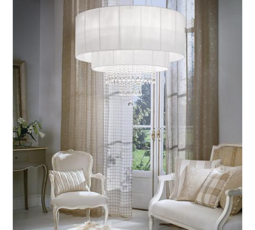 Подвесная люстра Ideal Lux Opera SP10 Bianco 165011 Подвесная люстра Ideal Lux Opera SP10 Bianco 165011