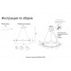 Подвесная люстра Crystal Lux BOSQUE SP9 BLACK/TRANSPARENT