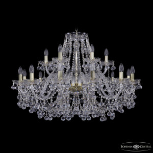 Подвесная люстра Bohemia Ivele Crystal 1409/12+6/360 G
