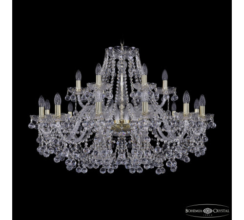 Подвесная люстра Bohemia Ivele Crystal 1409/12+6/360 G Подвесная люстра Bohemia Ivele Crystal 1409/12+6/360 G