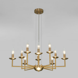 Подвесная люстра Eurosvet Cariso 60150/10 латунь