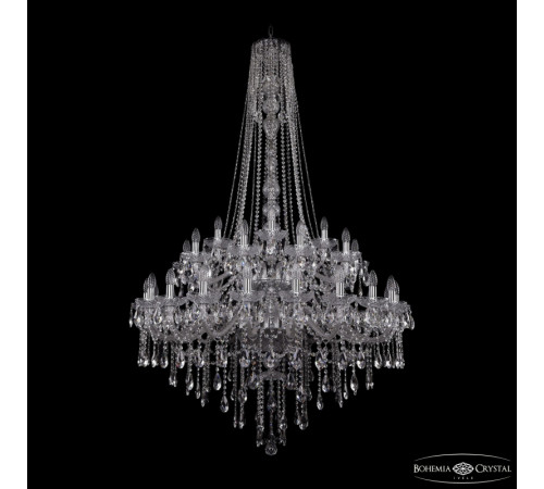 Подвесная люстра Bohemia Ivele Crystal 1415/20+10+5/400/h-185/2d Ni