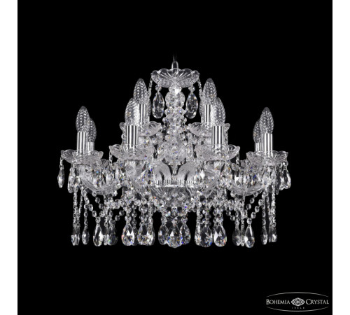 Подвесная люстра Bohemia Ivele Crystal 1413/8+4/200 Ni Подвесная люстра Bohemia Ivele Crystal 1413/8+4/200 Ni