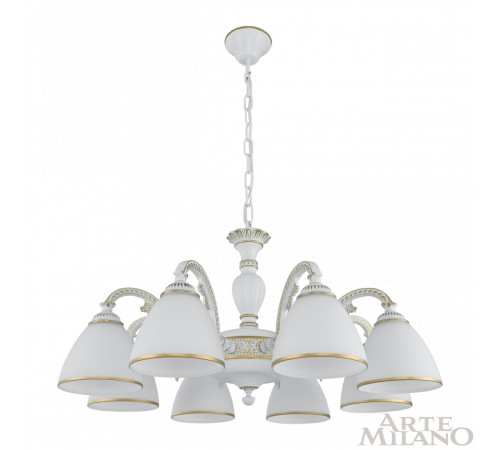 Подвесная люстра Arte Milano 340837/8 WT+G Подвесная люстра Arte Milano 340837/8 WT+G