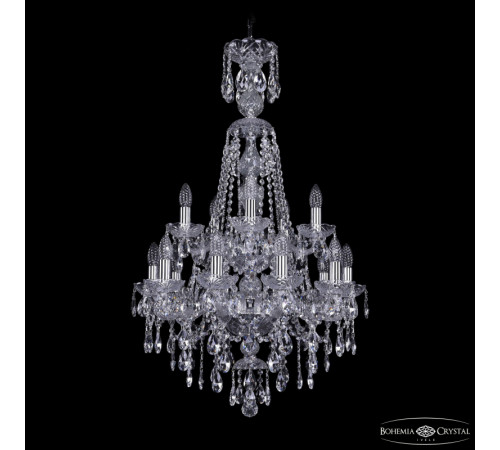 Подвесная люстра Bohemia Ivele Crystal 1415/10+5/200/XL-97/2d Ni