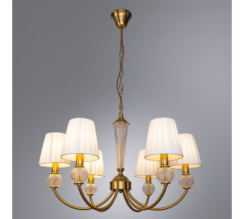 Подвесная люстра Arte Lamp Gracie A7301LM-6PB Подвесная люстра Arte Lamp Gracie A7301LM-6PB