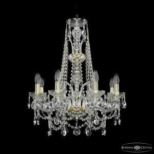 Подвесная люстра Bohemia Ivele Crystal 1411/8/195/XL-65 G