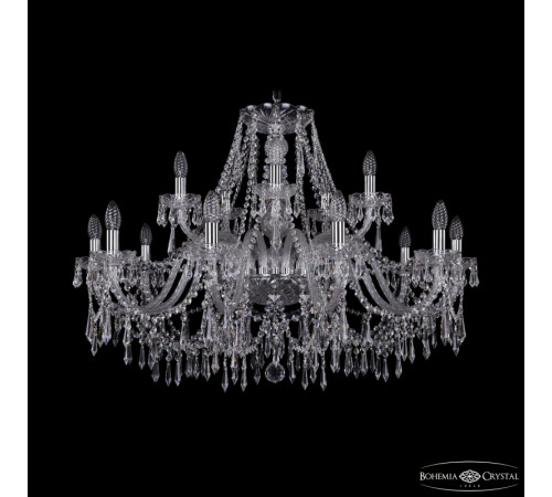Подвесная люстра Bohemia Ivele Crystal 1403/10+5/360 Ni Подвесная люстра Bohemia Ivele Crystal 1403/10+5/360 Ni