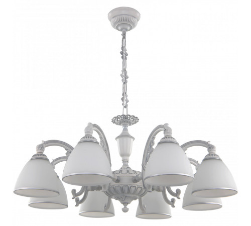 Подвесная люстра Arte Milano 341837/8 WT+SL Подвесная люстра Arte Milano 341837/8 WT+SL