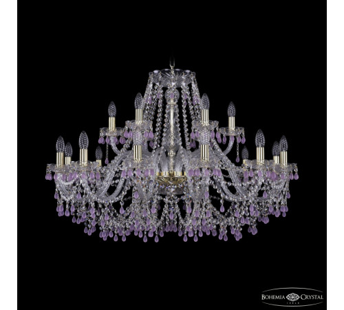 Подвесная люстра Bohemia Ivele Crystal 1410/12+6/360 G V7010 Подвесная люстра Bohemia Ivele Crystal 1410/12+6/360 G V7010