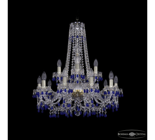 Подвесная люстра Bohemia Ivele Crystal 1410/10+5/240/h-75 G V3001 Подвесная люстра Bohemia Ivele Crystal 1410/10+5/240/h-75 G V3001