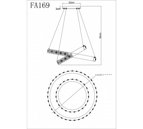 Подвесная люстра Ambrella Light FA169