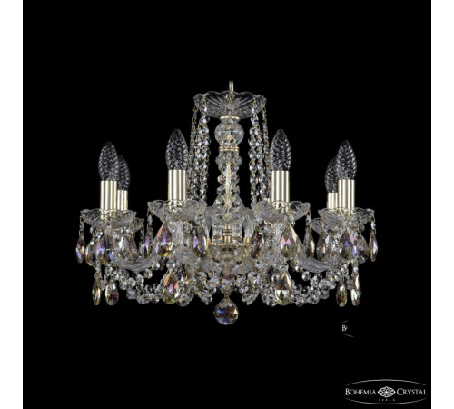 Подвесная люстра Bohemia Ivele Crystal 1402/8/160 G K801 Подвесная люстра Bohemia Ivele Crystal 1402/8/160 G K801