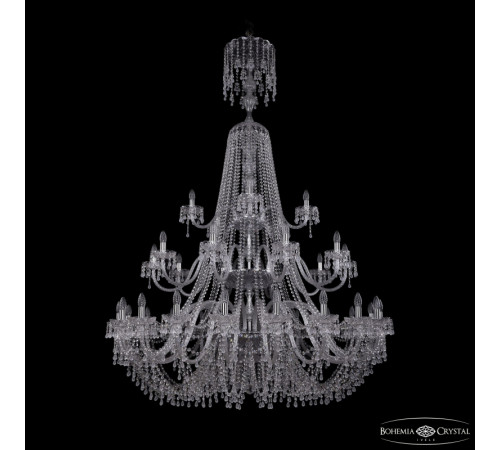 Подвесная люстра Bohemia Ivele Crystal 1410/20+10+5/530/XL-200/3d Ni V0300