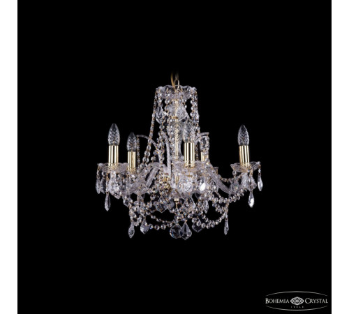 Подвесная люстра Bohemia Ivele Crystal 1411/5/160 G Leafs