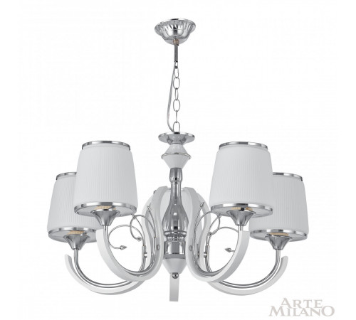 Подвесная люстра Arte Milano Florentia-9247 309247/5 Wh/Ni Подвесная люстра Arte Milano Florentia-9247 309247/5 Wh/Ni