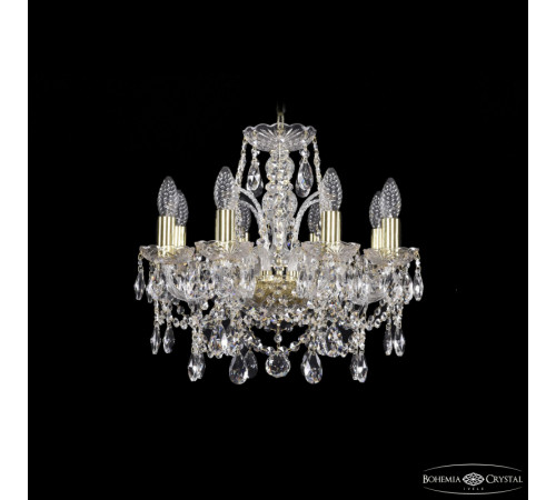 Подвесная люстра Bohemia Ivele Crystal 1411/8/141 G Подвесная люстра Bohemia Ivele Crystal 1411/8/141 G