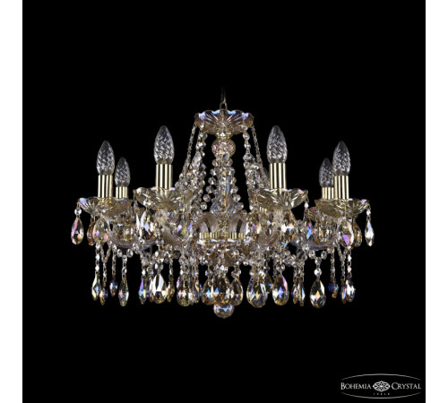Подвесная люстра Bohemia Ivele Crystal 1413/8/200 G M701 Подвесная люстра Bohemia Ivele Crystal 1413/8/200 G M701