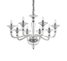 Подвесная люстра Ideal Lux Danieli SP8 Trasparente 159980