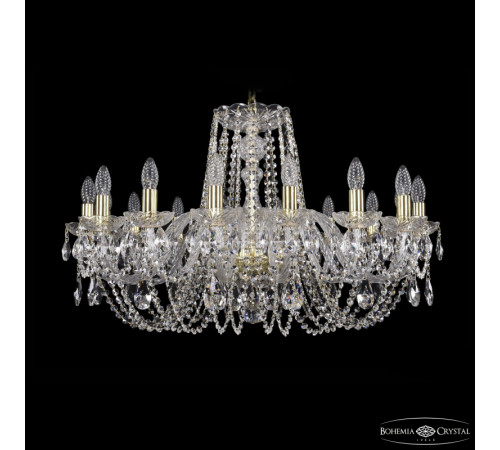 Подвесная люстра Bohemia Ivele Crystal 1402/16/300 G Подвесная люстра Bohemia Ivele Crystal 1402/16/300 G