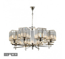 Подвесная люстра iLamp Staten Island P9514-8 Nickel