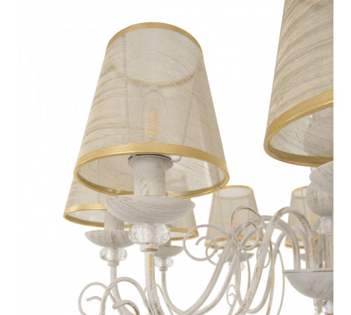Подвесная люстра Arte Milano 347620/10 WT+G Подвесная люстра Arte Milano 347620/10 WT+G