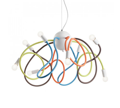 Подвесная люстра Ideal Lux Multiflex SP8 Color 141909 Подвесная люстра Ideal Lux Multiflex SP8 Color 141909