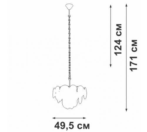 Подвесная люстра Vitaluce V5828-8/6+1
