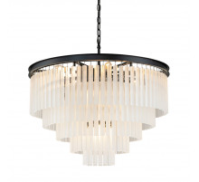 Подвесная люстра Delight Collection 1920s Odeon KR0387P-10A black/frost