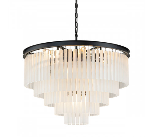 Подвесная люстра Delight Collection 1920s Odeon KR0387P-10A black/frost Подвесная люстра Delight Collection 1920s Odeon KR0387P-10A black/frost