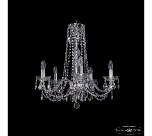 Подвесная люстра Bohemia Ivele Crystal 1402/5/195/h-58 Ni Подвесная люстра Bohemia Ivele Crystal 1402/5/195/h-58 Ni