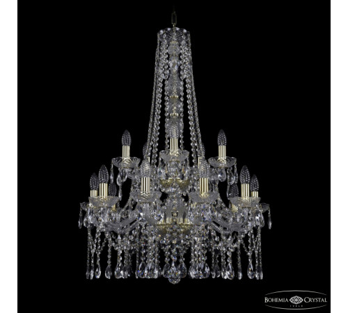 Подвесная люстра Bohemia Ivele Crystal 1413/10+5/220/h-92/2d G Подвесная люстра Bohemia Ivele Crystal 1413/10+5/220/h-92/2d G