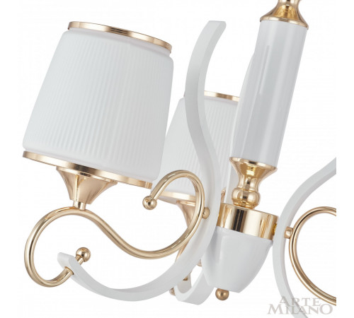 Подвесная люстра Arte Milano Florentia-3857 303857/3 Wh/Gd