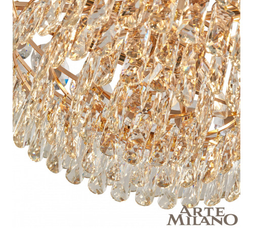 Подвесная люстра Arte Milano 97188.D550.H260.E14.12 G Подвесная люстра Arte Milano 97188.D550.H260.E14.12 G