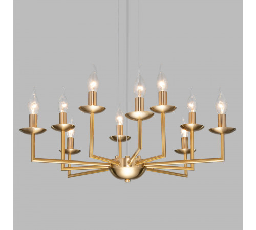 Подвесная люстра Eurosvet Cariso 60150/10 латунь