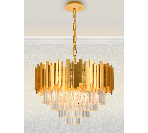 Подвесная люстра Natali Kovaltseva VERTIGO 81440/8C GOLD