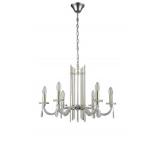 Подвесная люстра Crystal Lux AURELIO SP6 GOLD+CHROME/TRANSPARENT