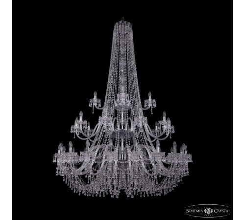 Подвесная люстра Bohemia Ivele Crystal 1410/20+10+5/530/h-200/3d Ni V0300