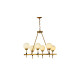 Подвесная люстра Lumina Deco Aldono LDP 7004-6 MD+BK