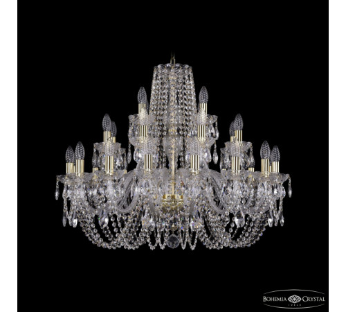 Подвесная люстра Bohemia Ivele Crystal 1402/16+8+4/300 G Подвесная люстра Bohemia Ivele Crystal 1402/16+8+4/300 G