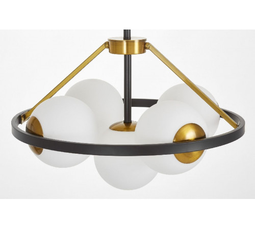 Подвесная люстра Lumina Deco Donzano LDP 8034-5 BK+WT Подвесная люстра Lumina Deco Donzano LDP 8034-5 BK+WT
