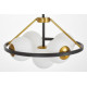 Подвесная люстра Lumina Deco Donzano LDP 8034-5 BK+WT