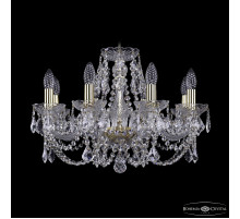 Подвесная люстра Bohemia Ivele Crystal 1402/8/195 G Leafs