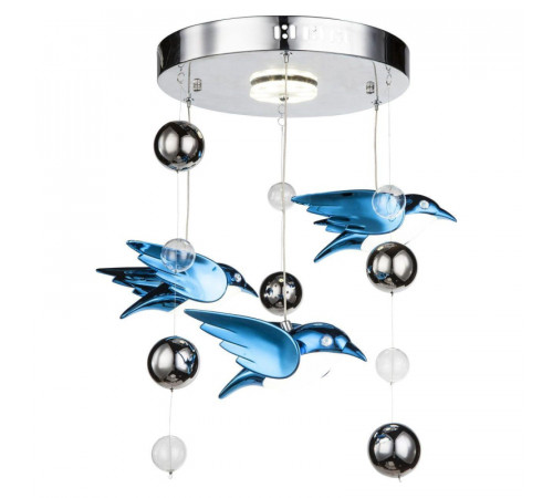 Подвесная светодиодная люстра Globo Bird 56671-4D Подвесная светодиодная люстра Globo Bird 56671-4D