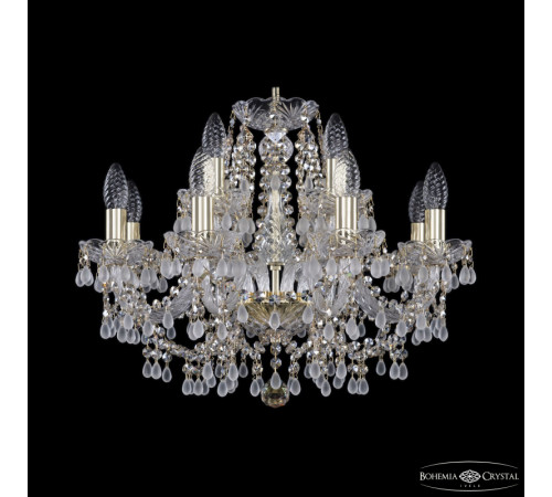 Подвесная люстра Bohemia Ivele Crystal 1410/8+4/195 G V0300 R801 Подвесная люстра Bohemia Ivele Crystal 1410/8+4/195 G V0300 R801